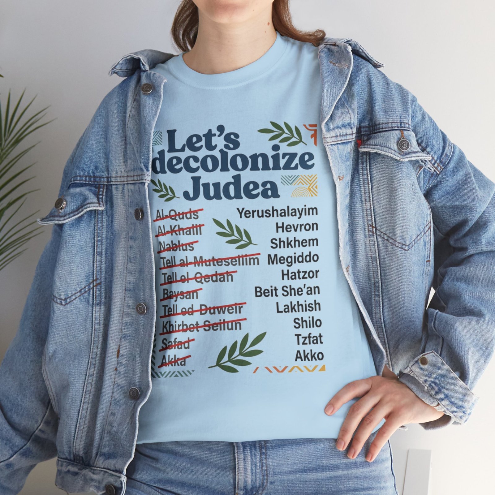 Let's Decolonize Judea T-Shirt - Image 27